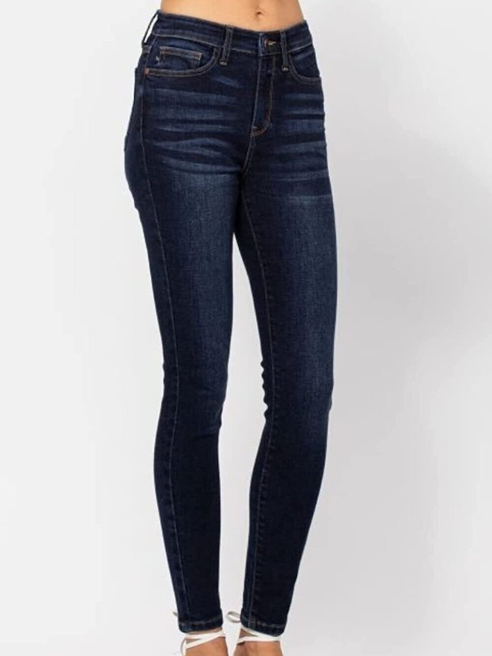 Judy Blue Dark Wash Hi Waist Skinny Jeans, "Second to None Jeans", Boutique